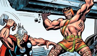 Thor fighting Hercules Marvel Comics
