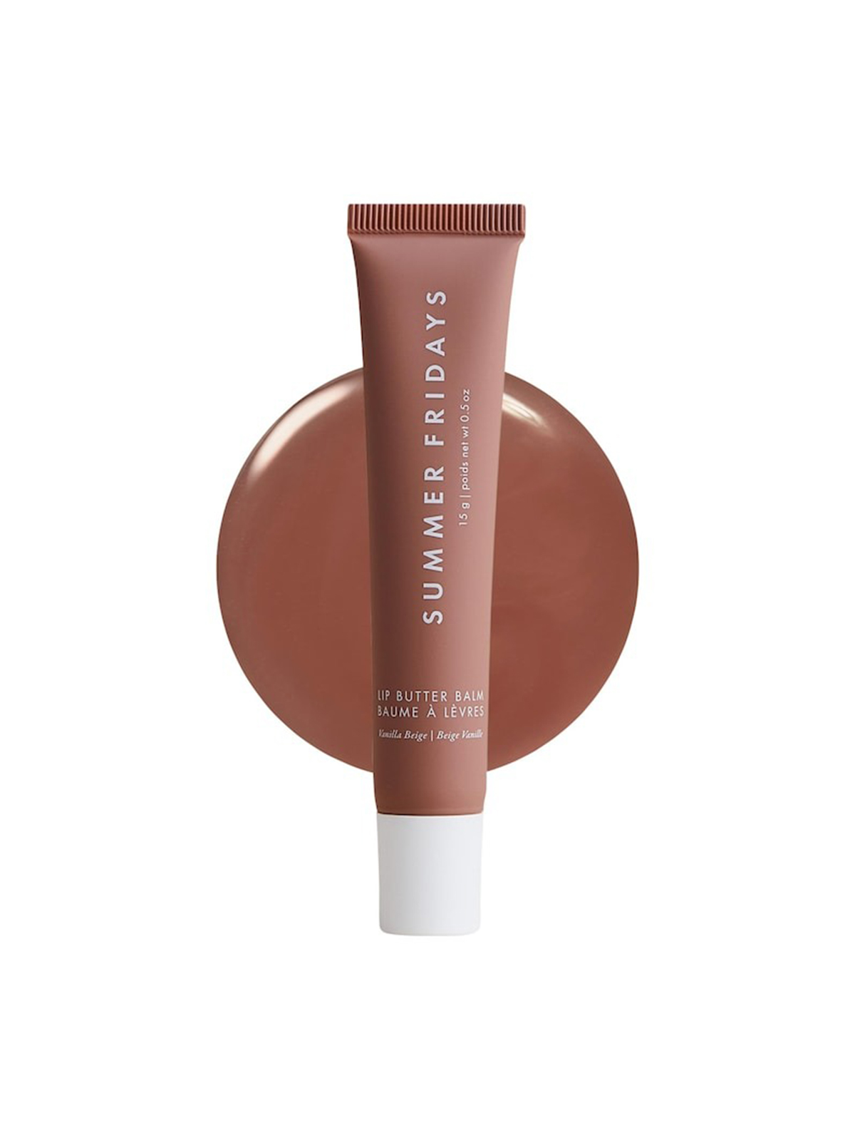 Lip Butter Balm Treatment for Hydration + Nourishing Shine - Pink Sugar - Sheer Light Pink