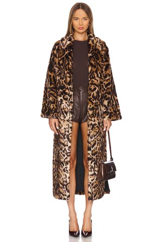 Adrienne Landau The Pamela Faux Fur Coat