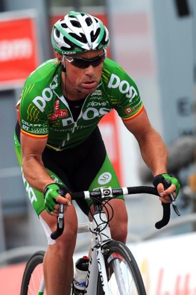 Niko Eeckhout (An Post - Sean Kelly) on the attack in stage 2.