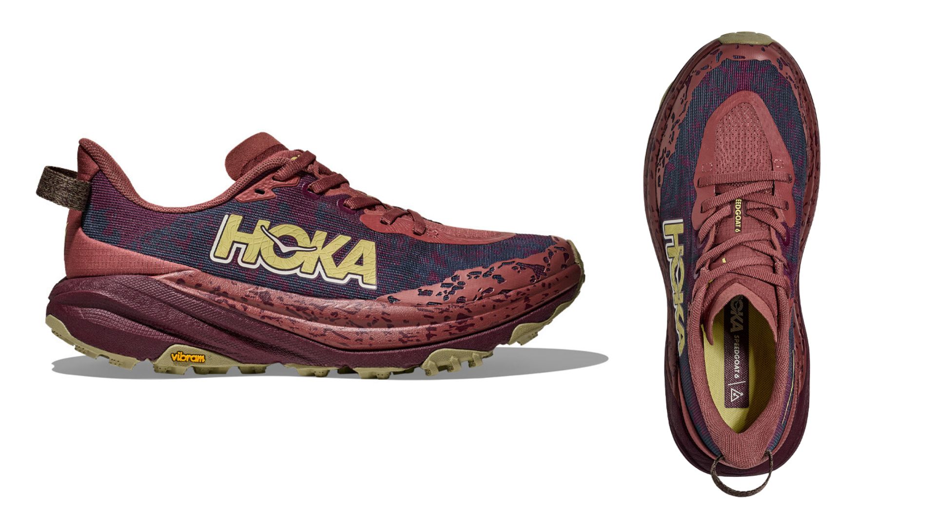Hoka Speedgoat 6 walking shoe in aw25 collection