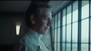 Ben Mendelsohn staring out a window in season 2 of Andor