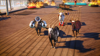 Goat Simulator 3 spielt im Trailer an eben jener Promenade, die wir auch Jahre zuvor im Dead Island 2 Trailer begutachten durften - bloß sind hier ein paar verrückte Ziegen mehr.