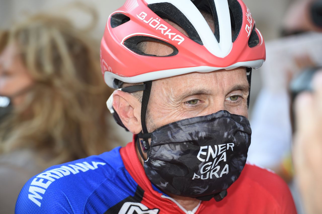 Rebellin rejoined Meridiana-Kamen midway through 2019 and he was still sporting their colours when cycling restarted after the COVID-19 lockdown in the summer of 2020.