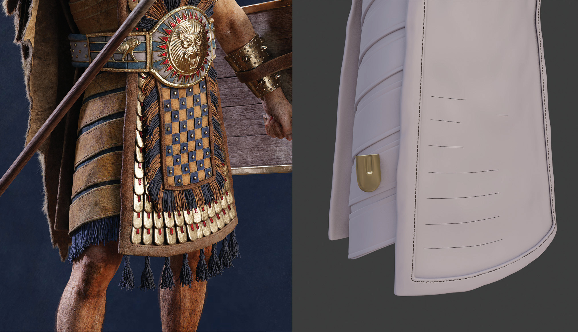 Using Blender to create levelled-up version of a character from Total War: Pharaoh