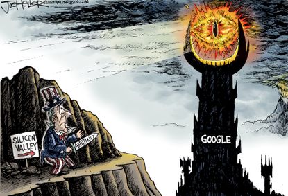 Editorial Cartoon U.S. Google DOJ antitrust lawsuit Sauron