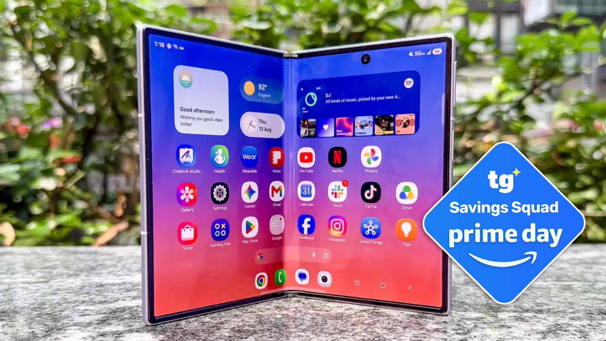 Samsung Galaxy Z Fold 8 with Prime Day deal tag