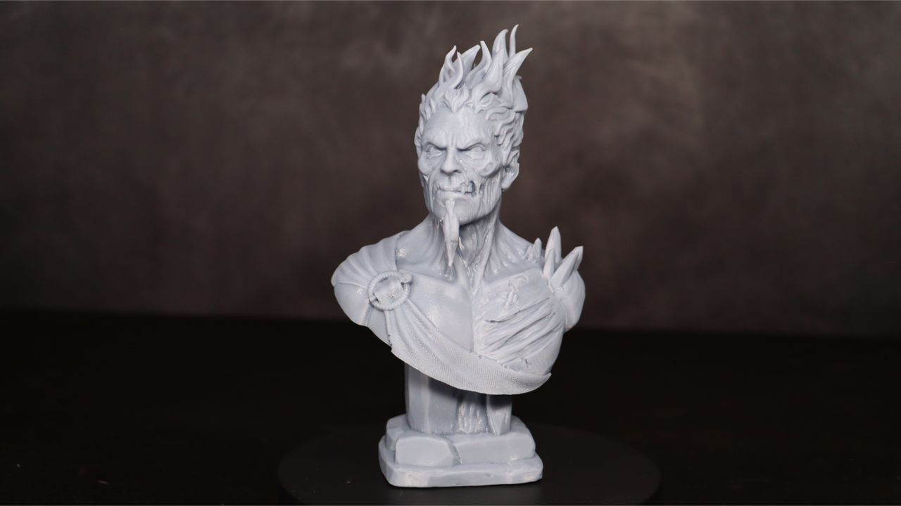 Nova3D Whale3 SE 3D printer-test print-Hades-full bust