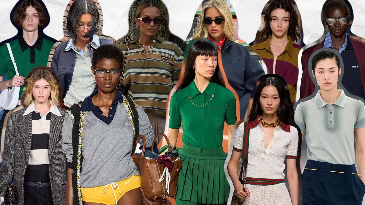 Polo outfit ideas shown on the spring and fall 2024 runways and on the street style set.