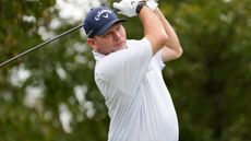 Tommy Gainey takes a shot at the 2023 Sanderson Farms Championship