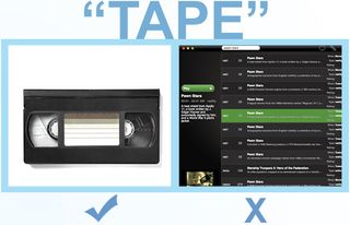 Tape (verb)