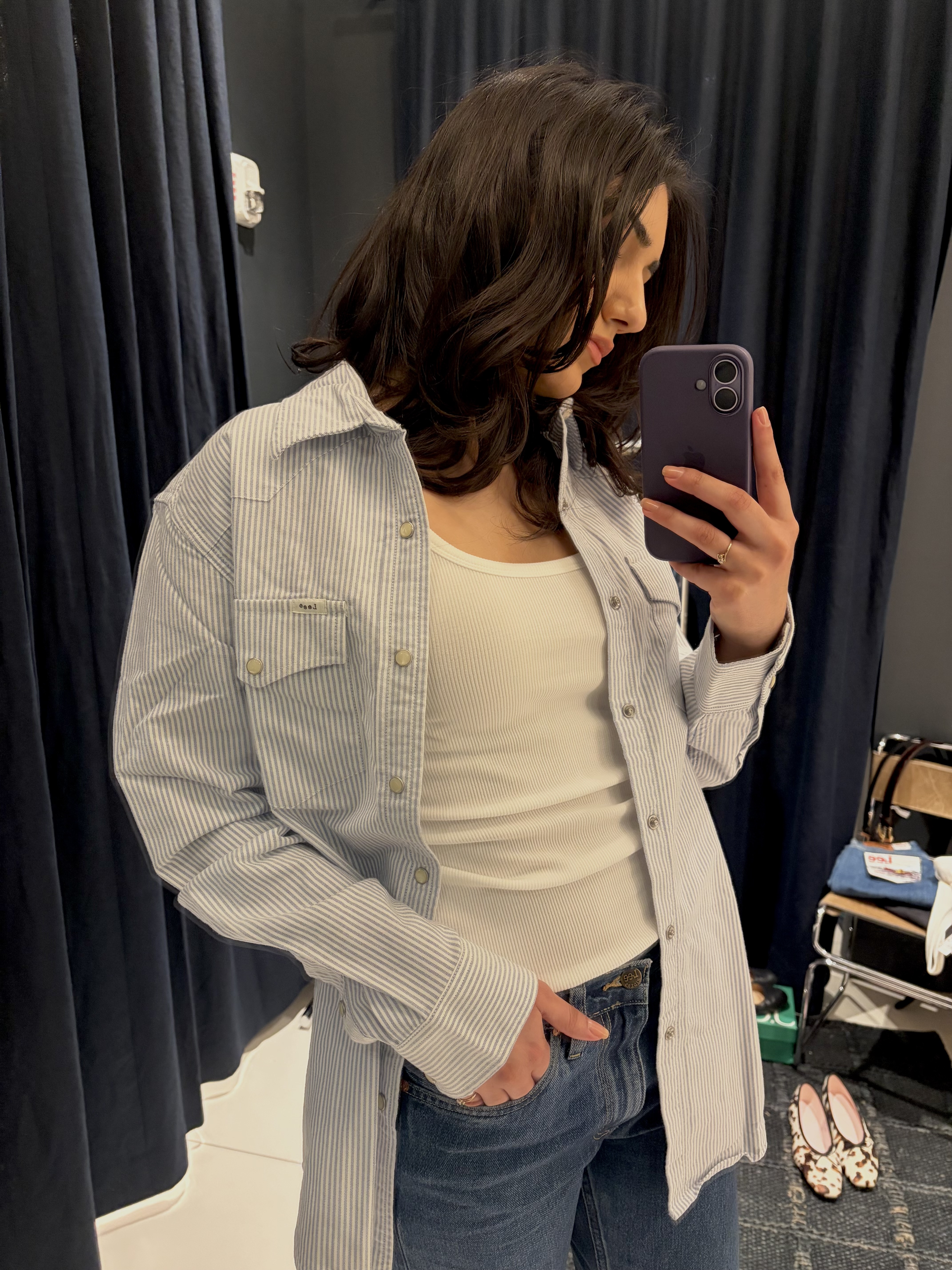 WWW editor Josephine Hadjiloucas trying the J.Crew X Lee collaboration