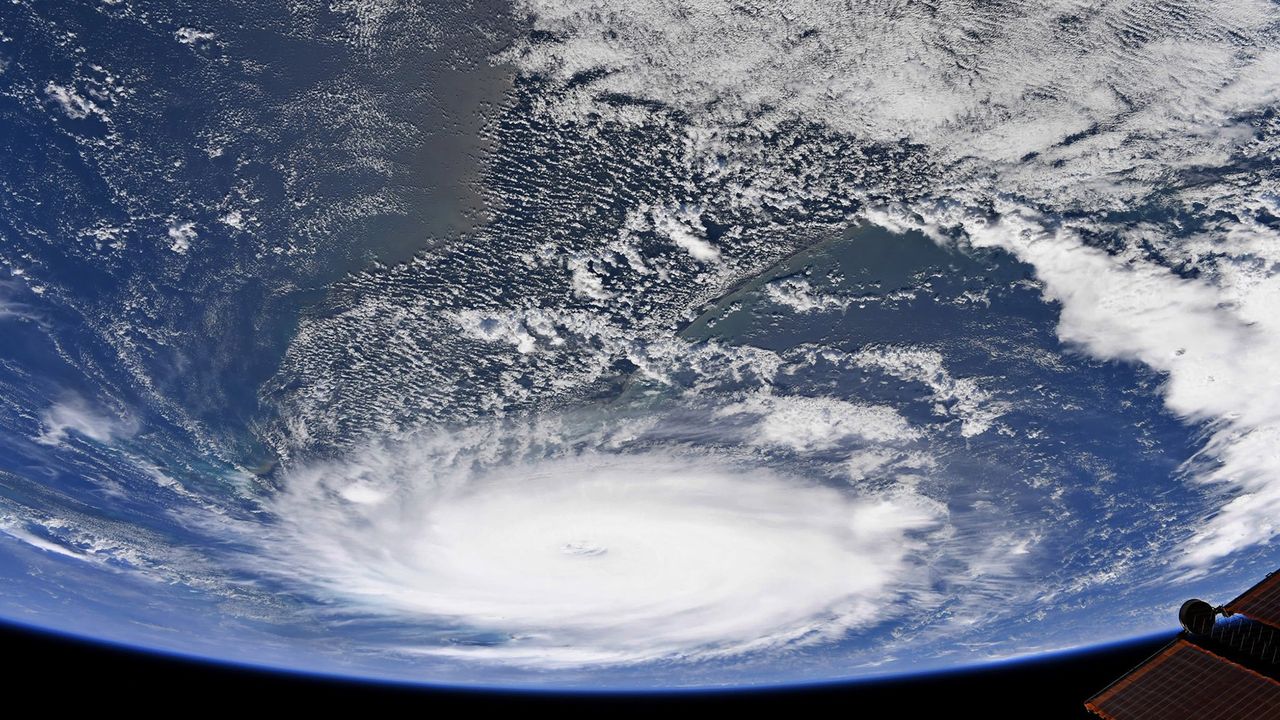 NASA astronaut Christina Koch captured this photo of Hurricane Dorian from the International Space Station on Sept. 2, 2019.