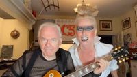 Robert Fripp and Toyah in their kitchen