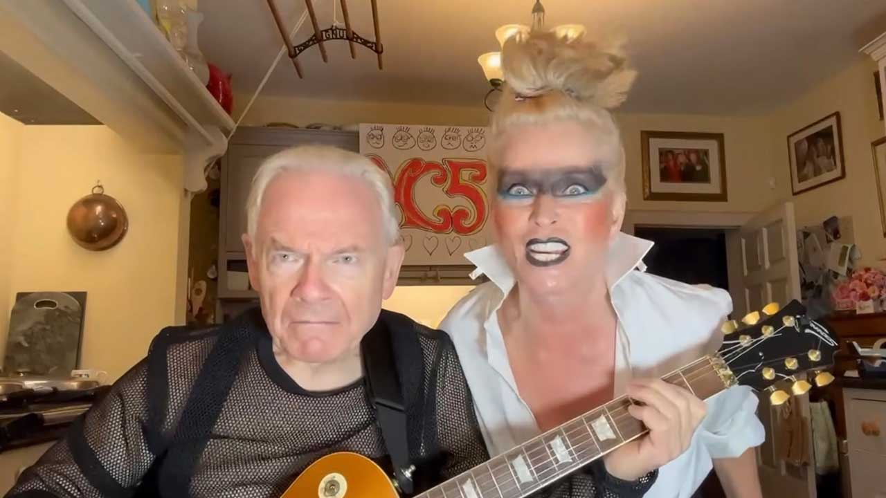Robert Fripp and Toyah in their kitchen