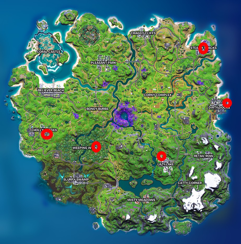 Where to find alien artifacts in Fortnite