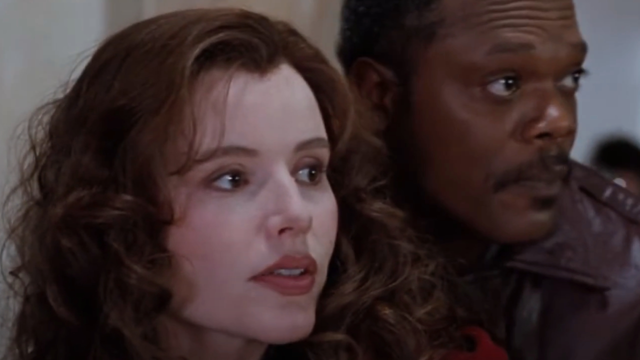 Geena Davis and Samuel L. Jackson in The Long Kiss Goodnight
