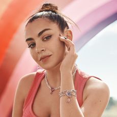Charli XCX wearing Pandora's new festival collection