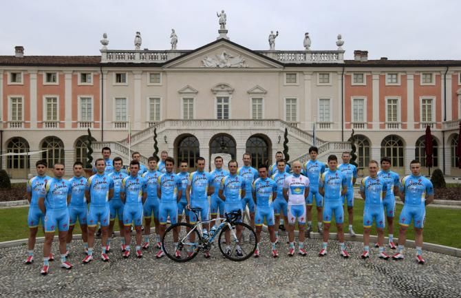 The Villa Fenaroli provided a picturesque setting for the presentation of the 2014 Astana Pro Team roster