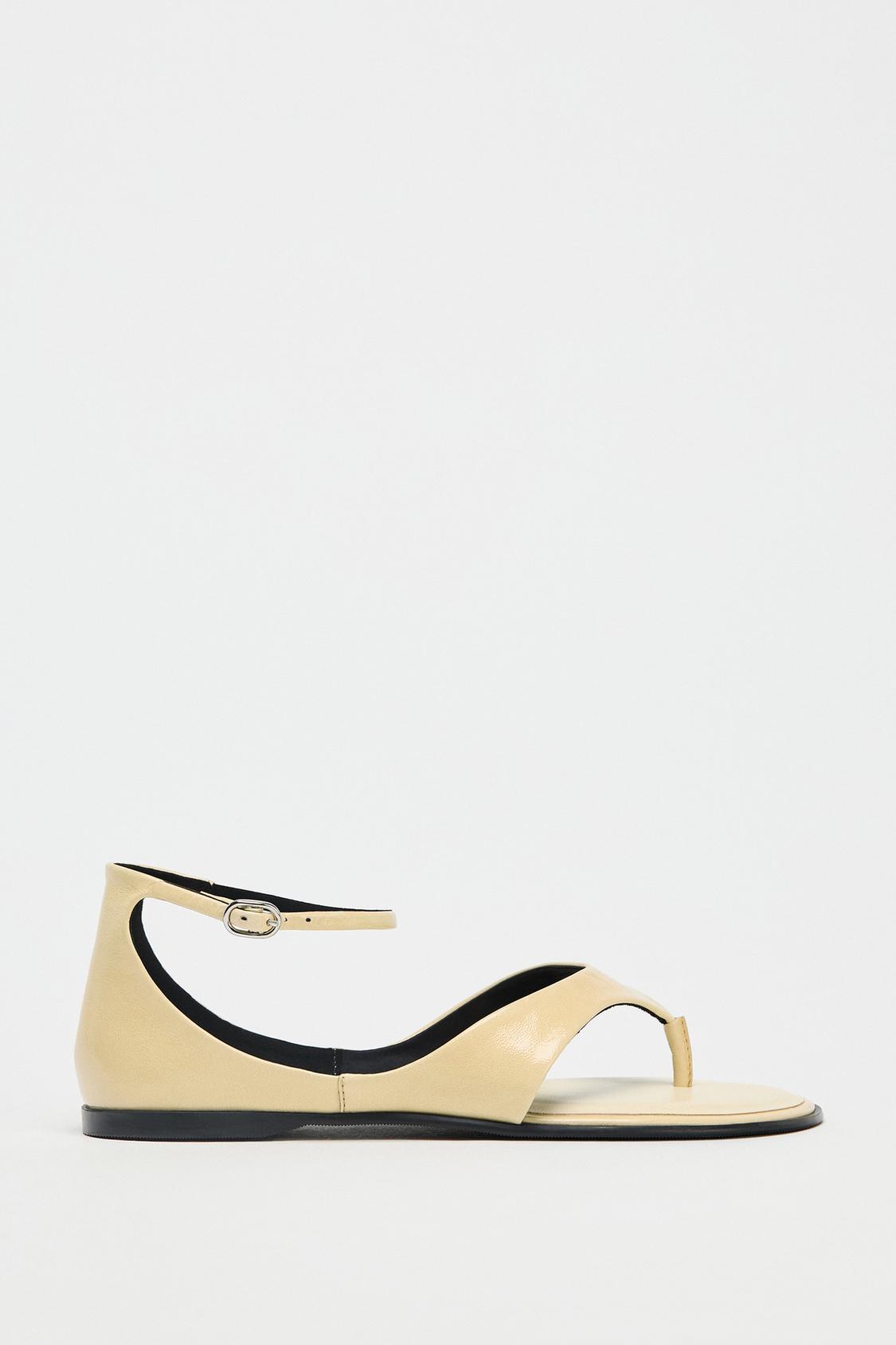 Leather Toe Post Sandals