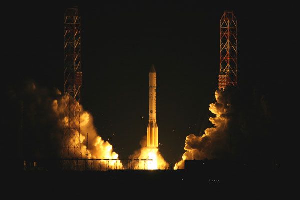 Russian Proton Rocket Launches Communications Satellite Pair | Space