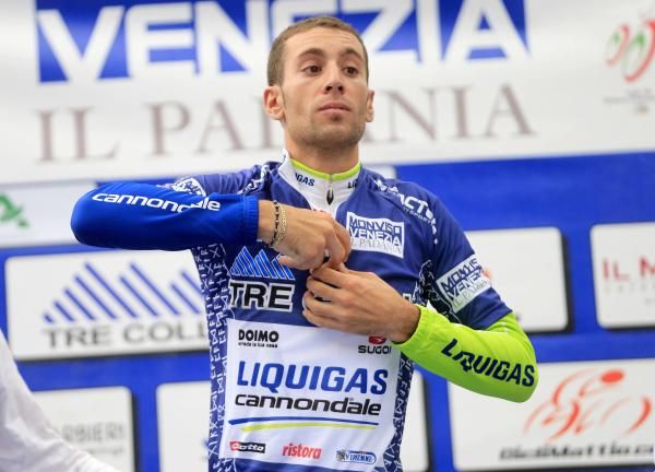 Vincenzo Nibali (Liquigas-Cannondale) leading the Giro di Padania.