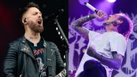 Matt Tuck of Bullet For My Valentine and Will Ramos of Lorna Shore onstage in 2025