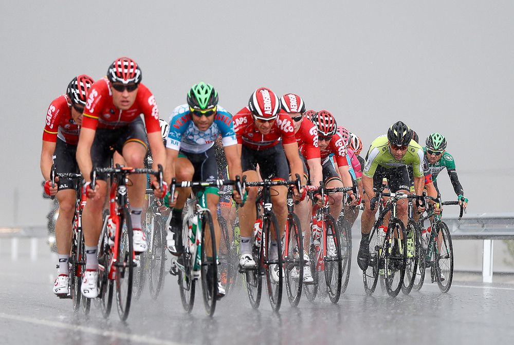 The peloton in action during stage 3 at the Tour of Turkey.