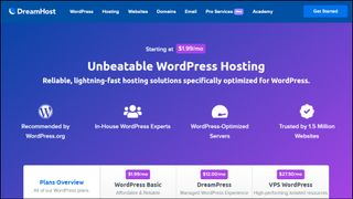 DreamHost WordPress hosting homepage
