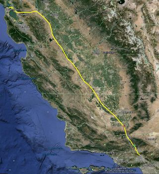 Hyperloop Route Overview