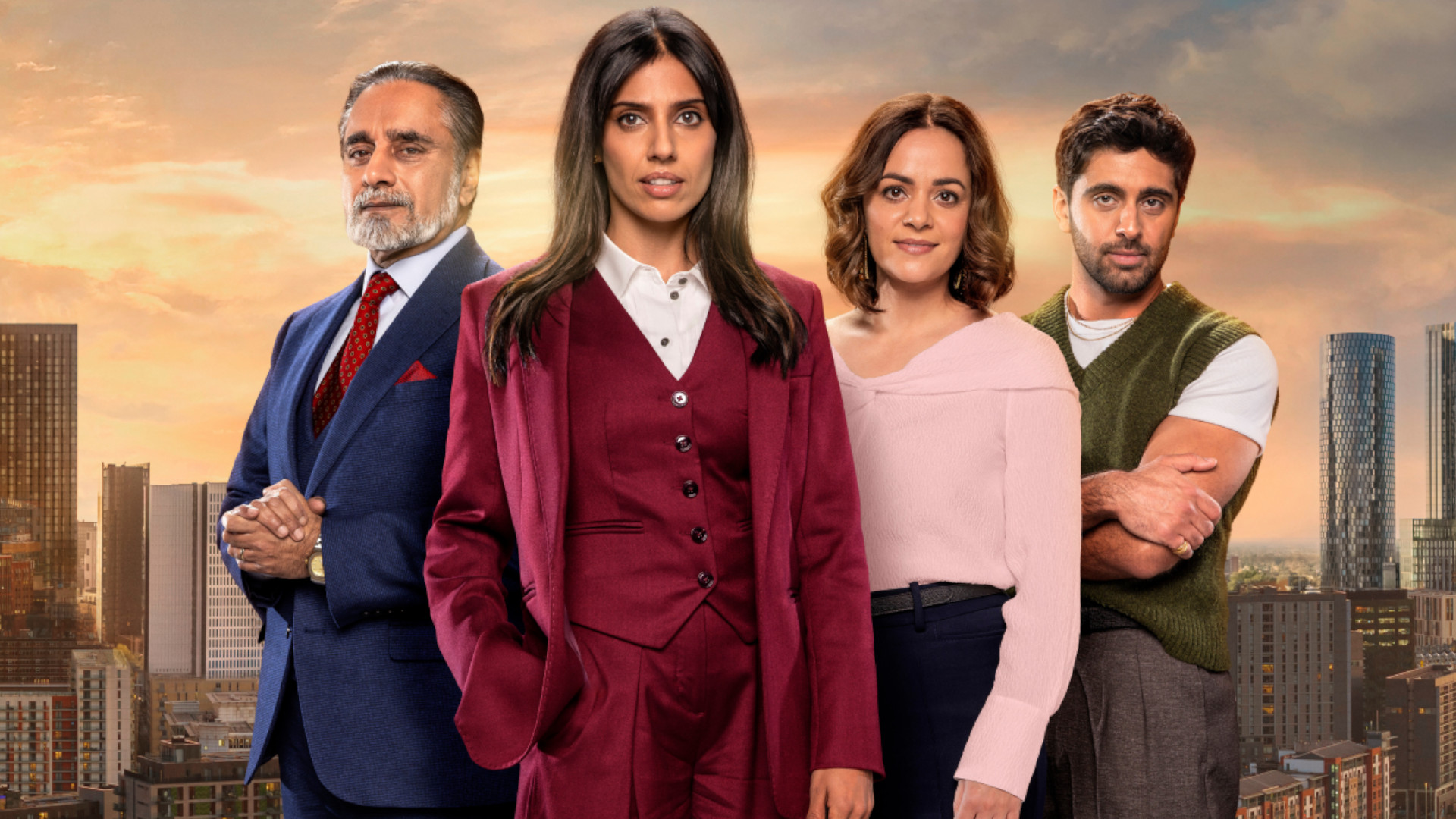 Promotional image including the cast of "The Split Up"