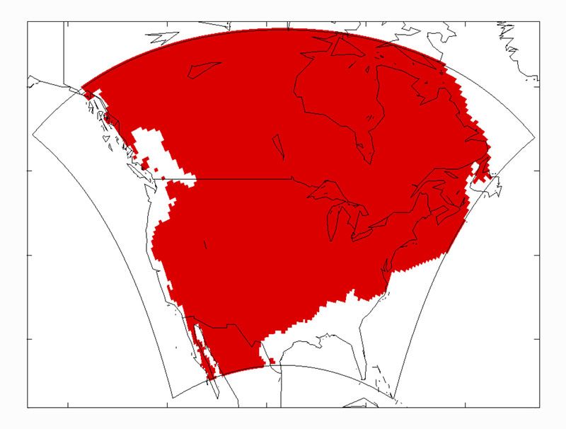 Warming in North America