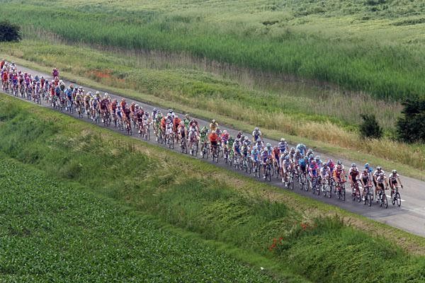 The peloton had a light day of work.