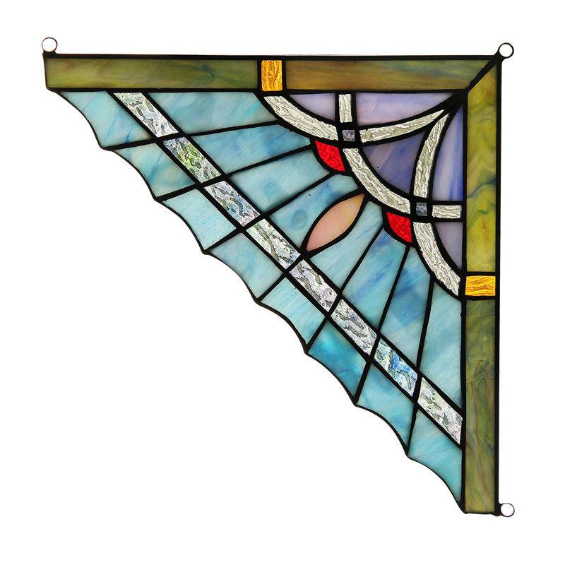 Astoria Grand Tiffany-Glass Window Panel &amp;amp; Reviews | Wayfair