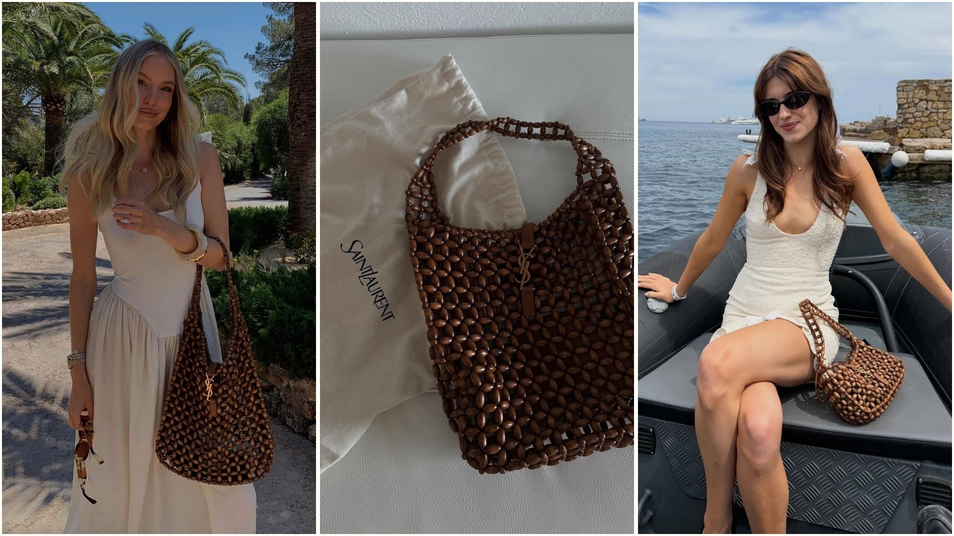 An image of the Saint Laurent bead bags. 