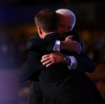 Joe & Beau Biden Hugging