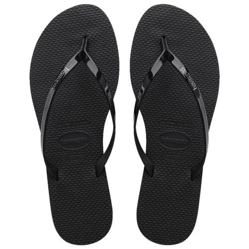 Havaianas - Slim, Stylish, Durable and Versatile Flip-Flops, With Textured Sole for Grip and Support, Women Black