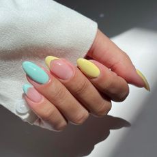 @iramshelton yellow nail design