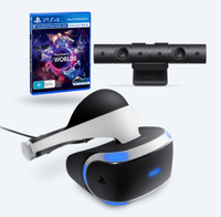 PlayStation VR with camera and VR Worlds