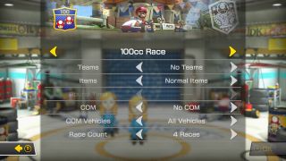 Mario Kart 8 Deluxe Wireless Choose Race Settings