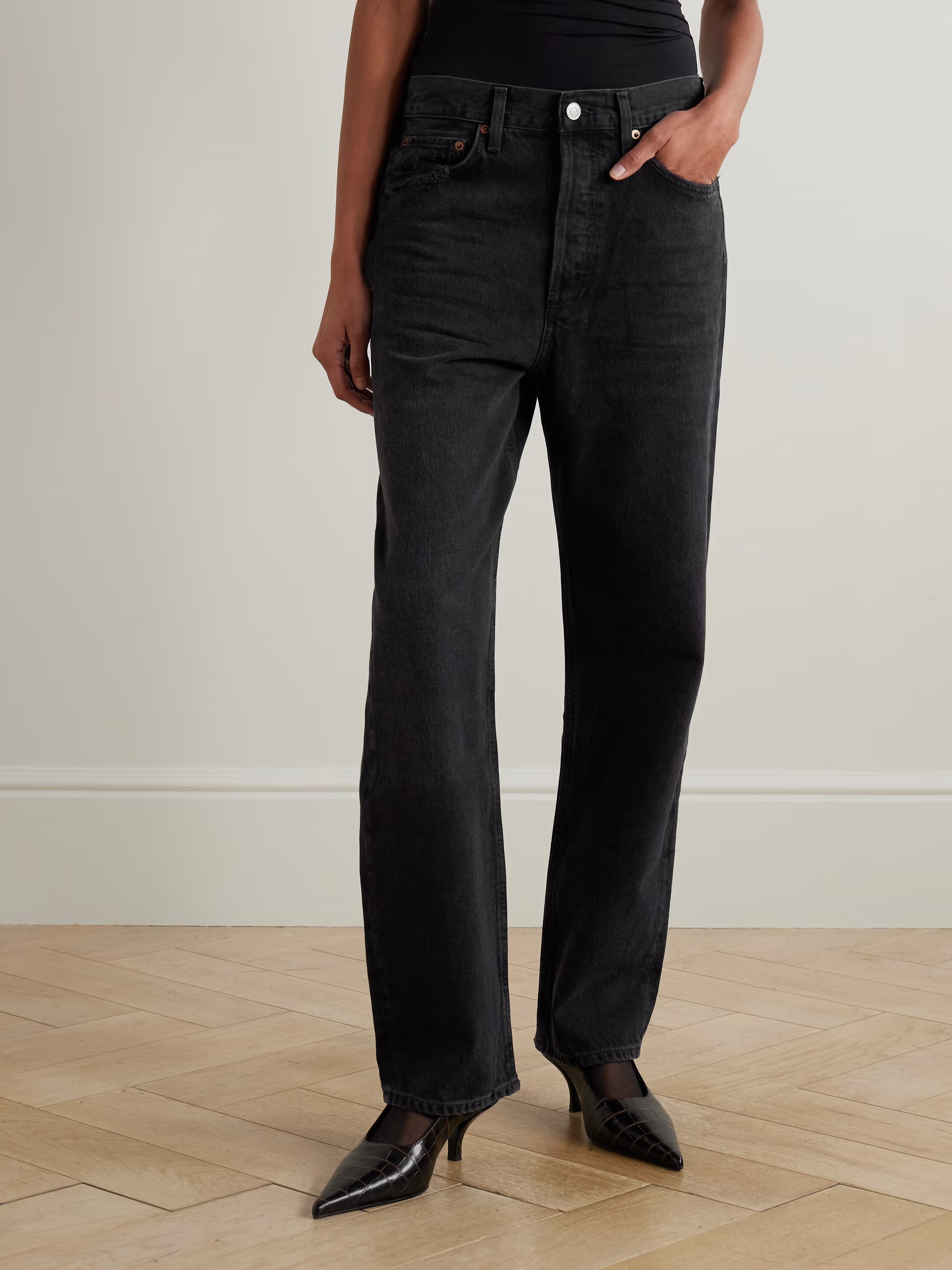 AGOLDE &#039;90s mid-rise straight-leg jeans