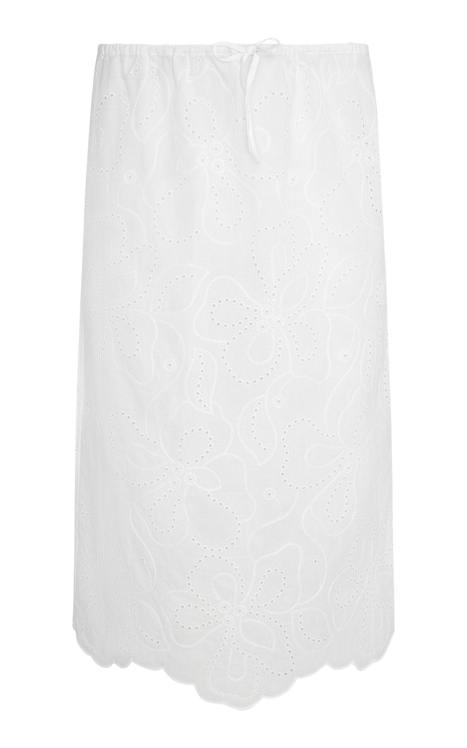 Drawstring Midi Skirt