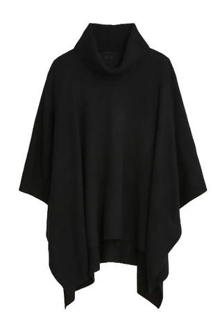 J.Crew Wool-Cashmere Blend Turtleneck Poncho 