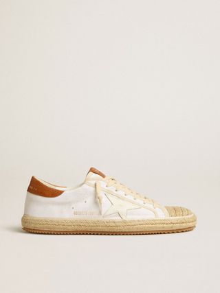 Orange and raffia trainers from Golden Goose