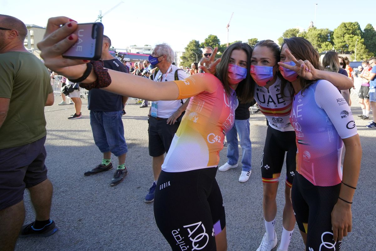 Giro d'Italia Donne 2022 - 33rd Edition - Teams Presentation - 29/06/2022 - Mavi Garcia (ESP - UAE Team ADQ) - photo Massimo Fulgenzi/PMG Sport/SprintCyclingAgency&Acirc;&copy;2022