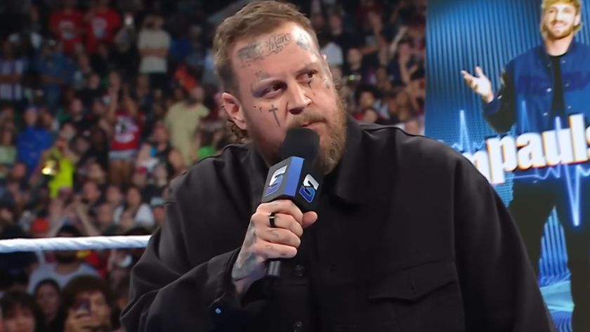 Jelly Roll confronting Logan Paul on SmackDown