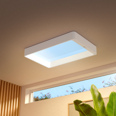 Philips smart skylight on a ceiling.