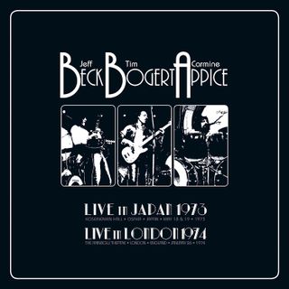 Beck, Bogert & Appice 'Live in Japan 1973, Live in London 1974' boxed set artwork