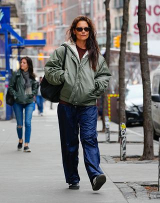 Katie Holmes in Adidas Sambas February 2024