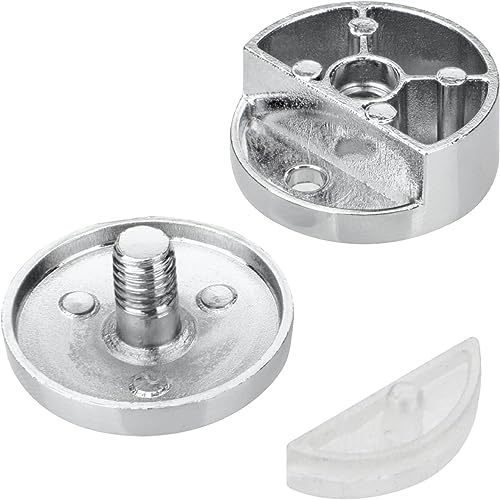 Accencyc Upgraded 3-5mm Frameless Mirror Mounting Hardware 8 Pack Dual-Screw Fixing Mirror Mounting Kit With Heavy Duty Long Screws and Anchors